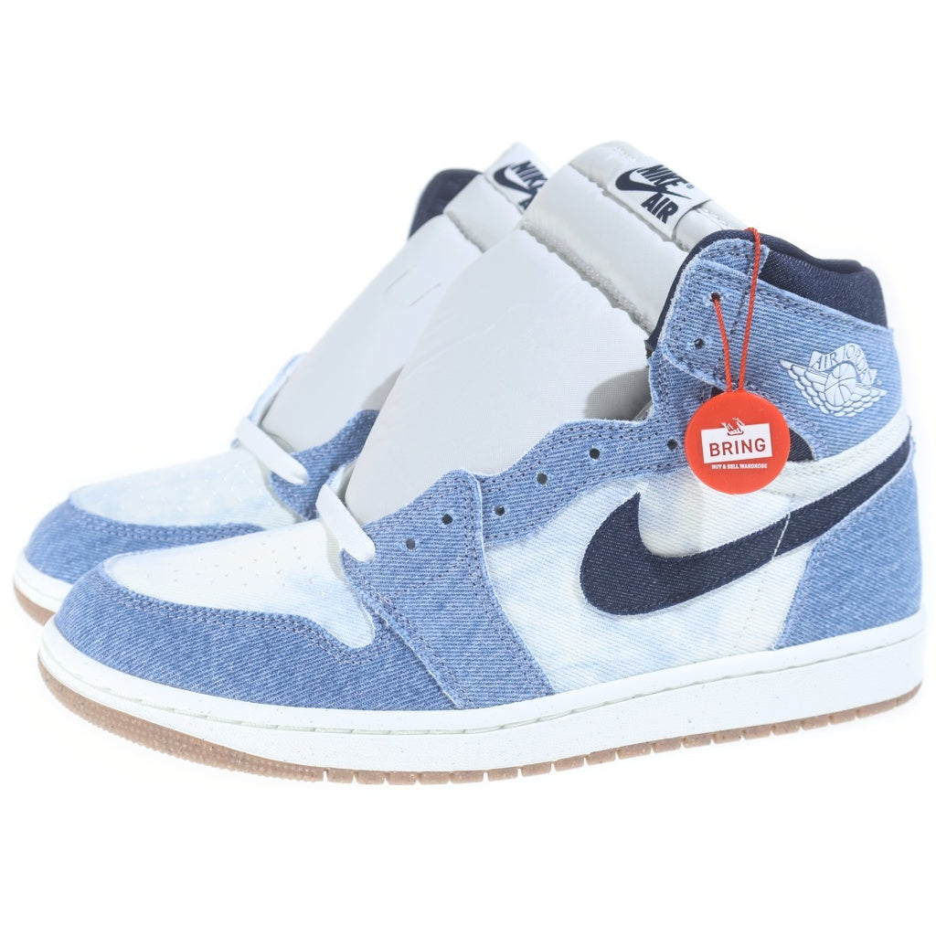 NIKE(ナイキ) AIR JORDAN 1 RETRO HIGH OG DENIM エアジョーダン1 レトロ デニム ハイカットスニーカー インディゴ/ホワイト US9/27cm FQ2947-100