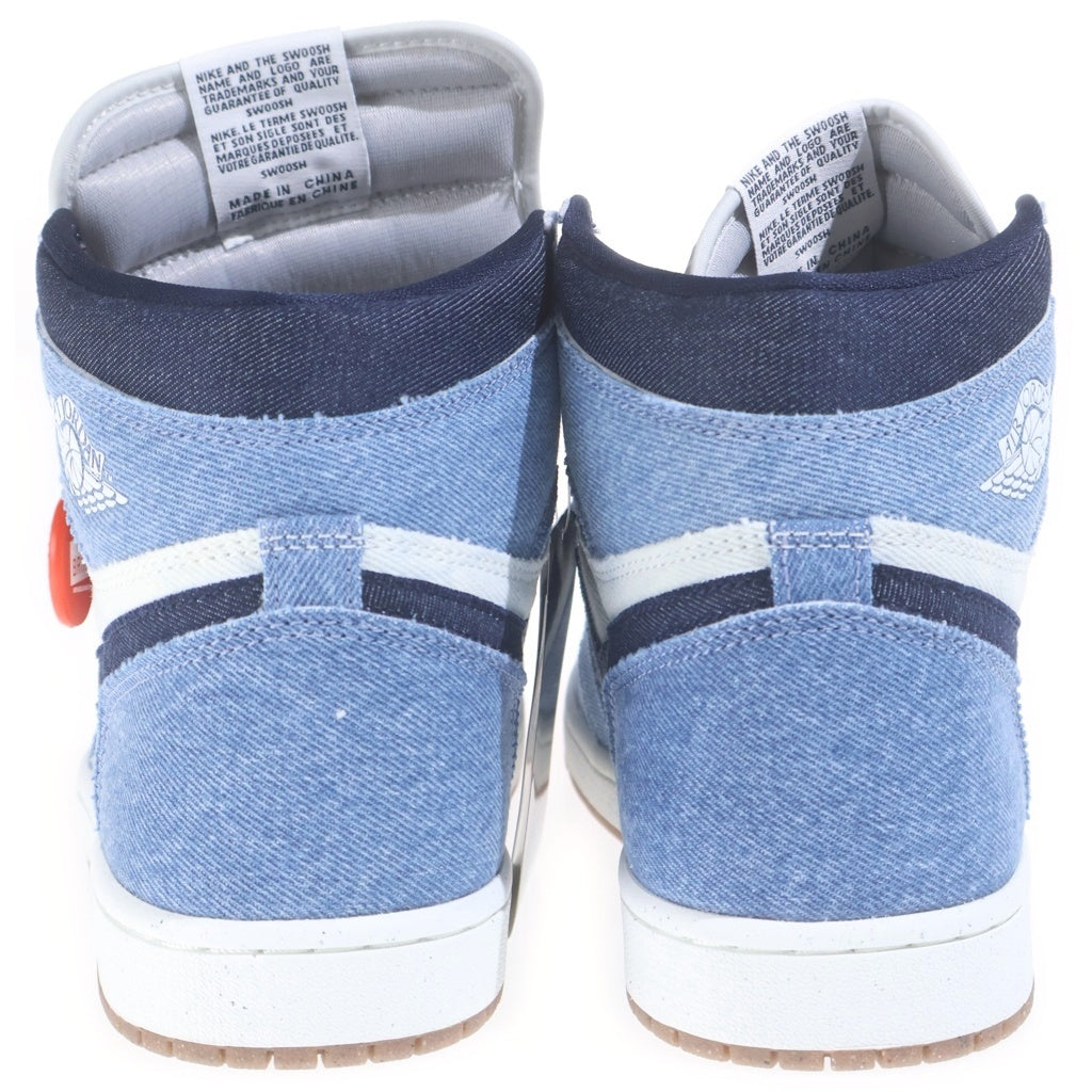NIKE(ナイキ) AIR JORDAN 1 RETRO HIGH OG DENIM エアジョーダン1 レトロ デニム ハイカットスニーカー インディゴ/ホワイト US9/27cm FQ2947-100