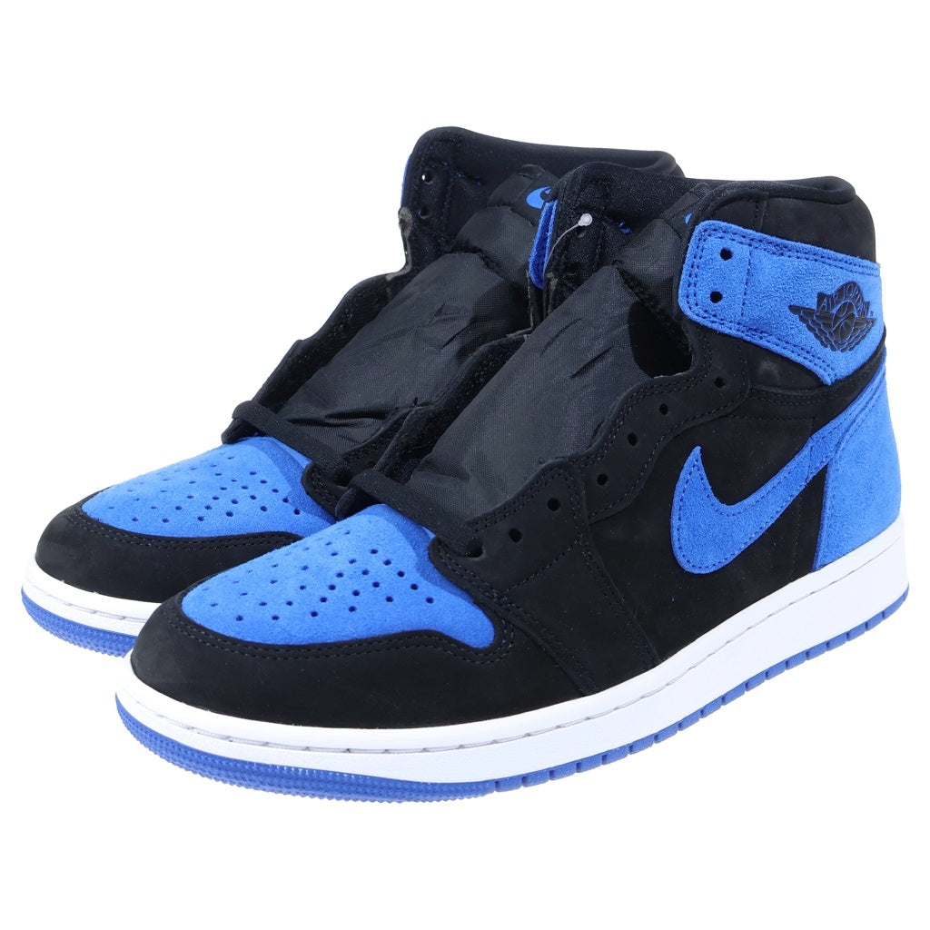 NIKE(ナイキ) AIR JORDAN 1 RETRO HIGH OG ROYAL REIMAGINED DZ5485-042 エアジョーダン1 レトロ ロイヤル リイマジンド ハイカットスニーカー ブラック/ブルー US9/27cm