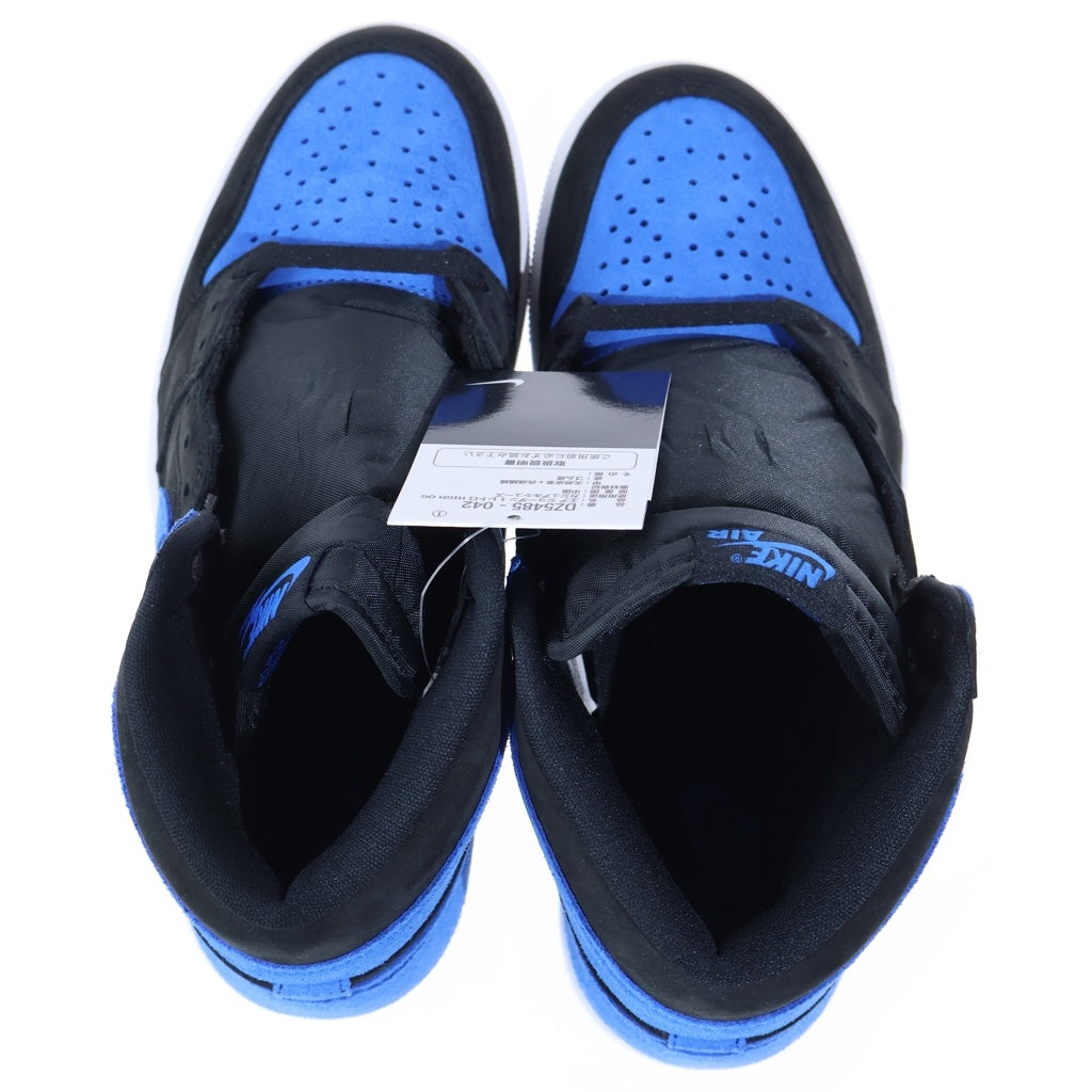 NIKE(ナイキ) AIR JORDAN 1 RETRO HIGH OG ROYAL REIMAGINED DZ5485-042 エアジョーダン1 レトロ ロイヤル リイマジンド ハイカットスニーカー ブラック/ブルー US9/27cm