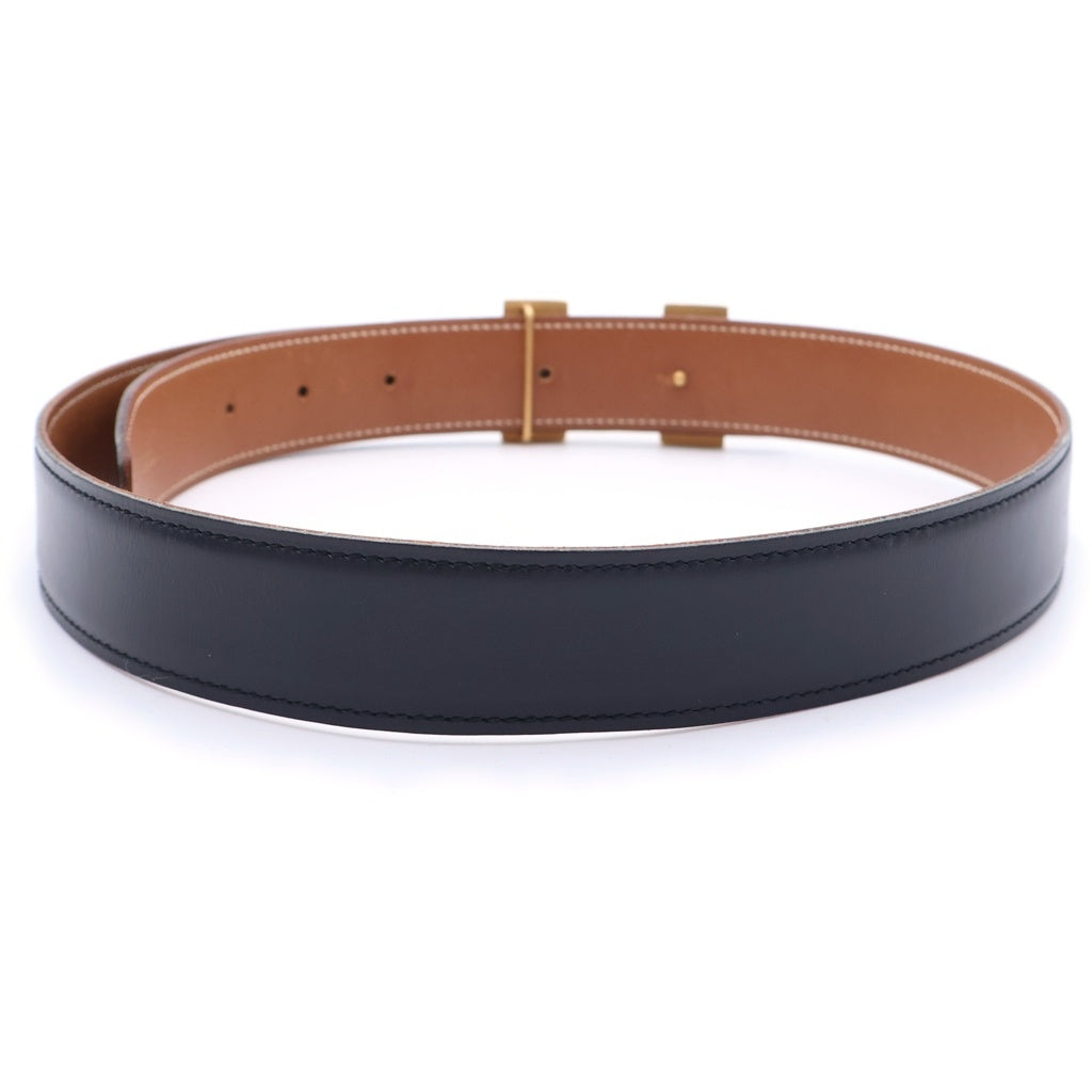 HERMES(エルメス) コンスタンス ベルト リバーシブル ゴールド金具 ◯X刻印 ブラック/ブラウン レディース