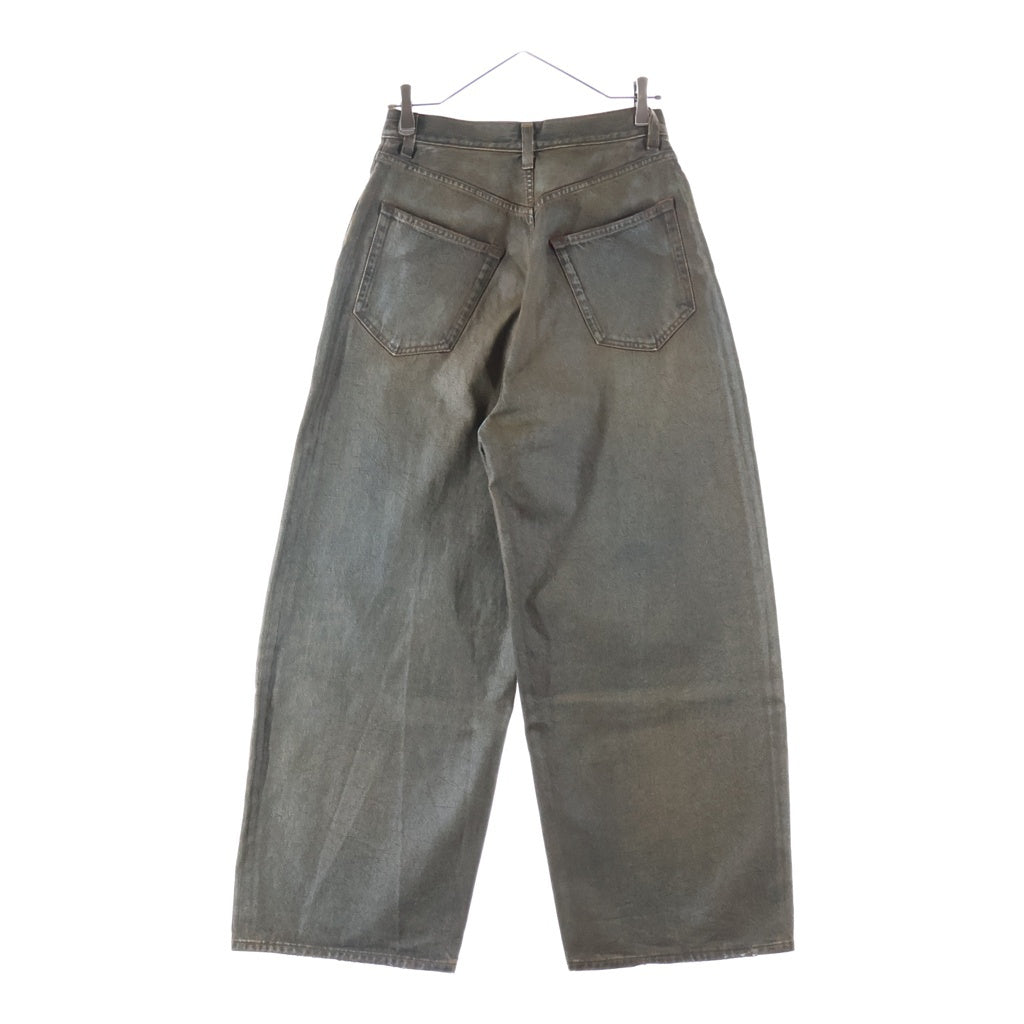 Acne Studios(アクネ ストゥディオズ) 23AW スーパーバギーフィットジーンズ コーティング加工パンツ ブラウン FN-UX-5PKT000044 C00048