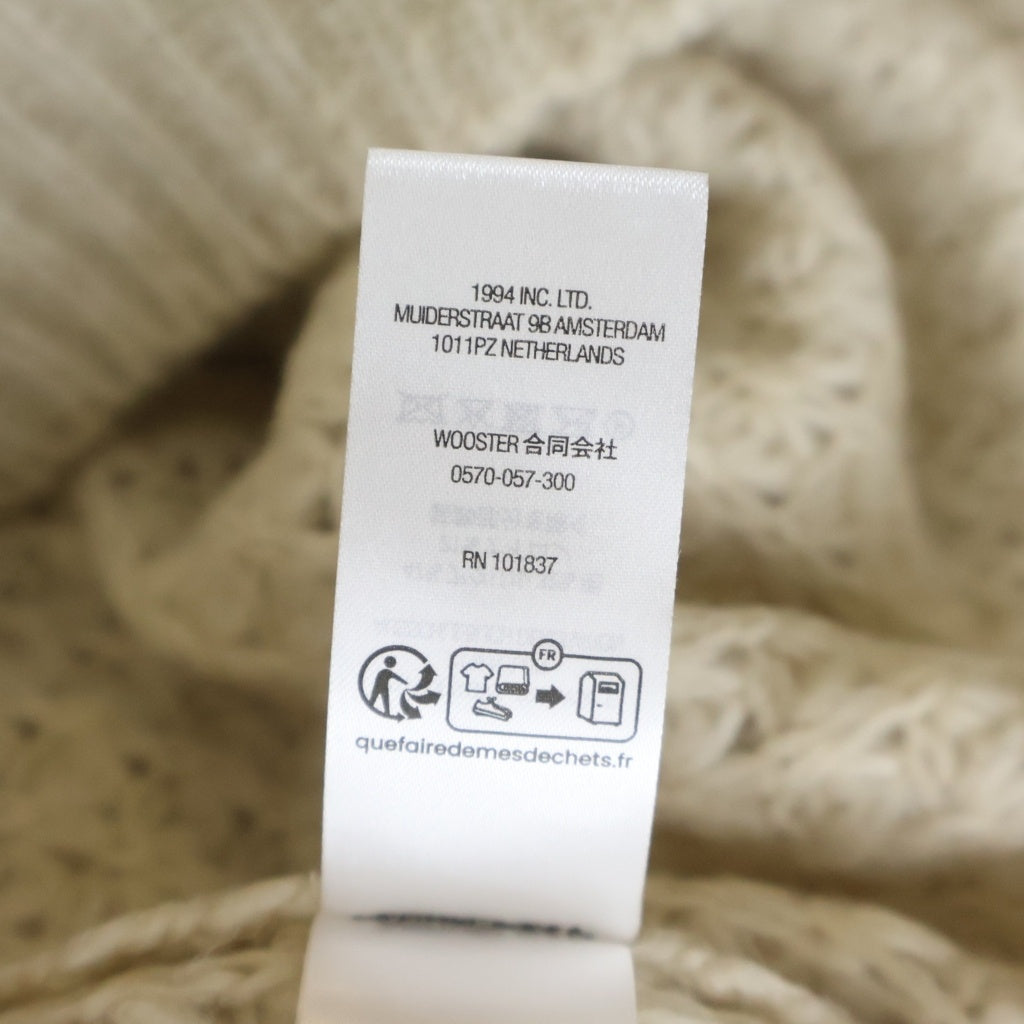SUPREME(シュプリーム) 25AW small box waffle sweater クルーネック セーター ローゲージニット ベージュ