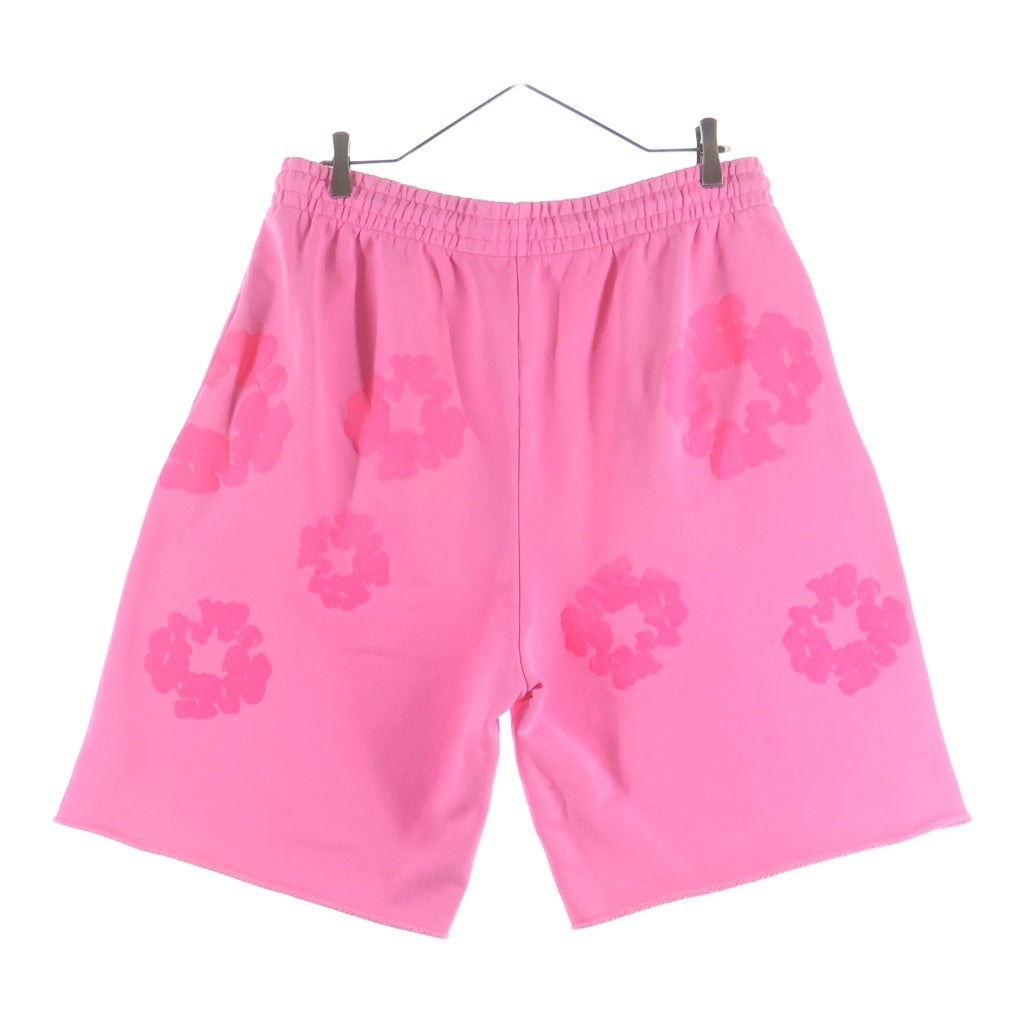 DENIM TEARS(デニムティアーズ) 25SS MONO COTTON WREATH SWEAT SHORTS スウェット ショートパンツ ピンク SS25BRS061