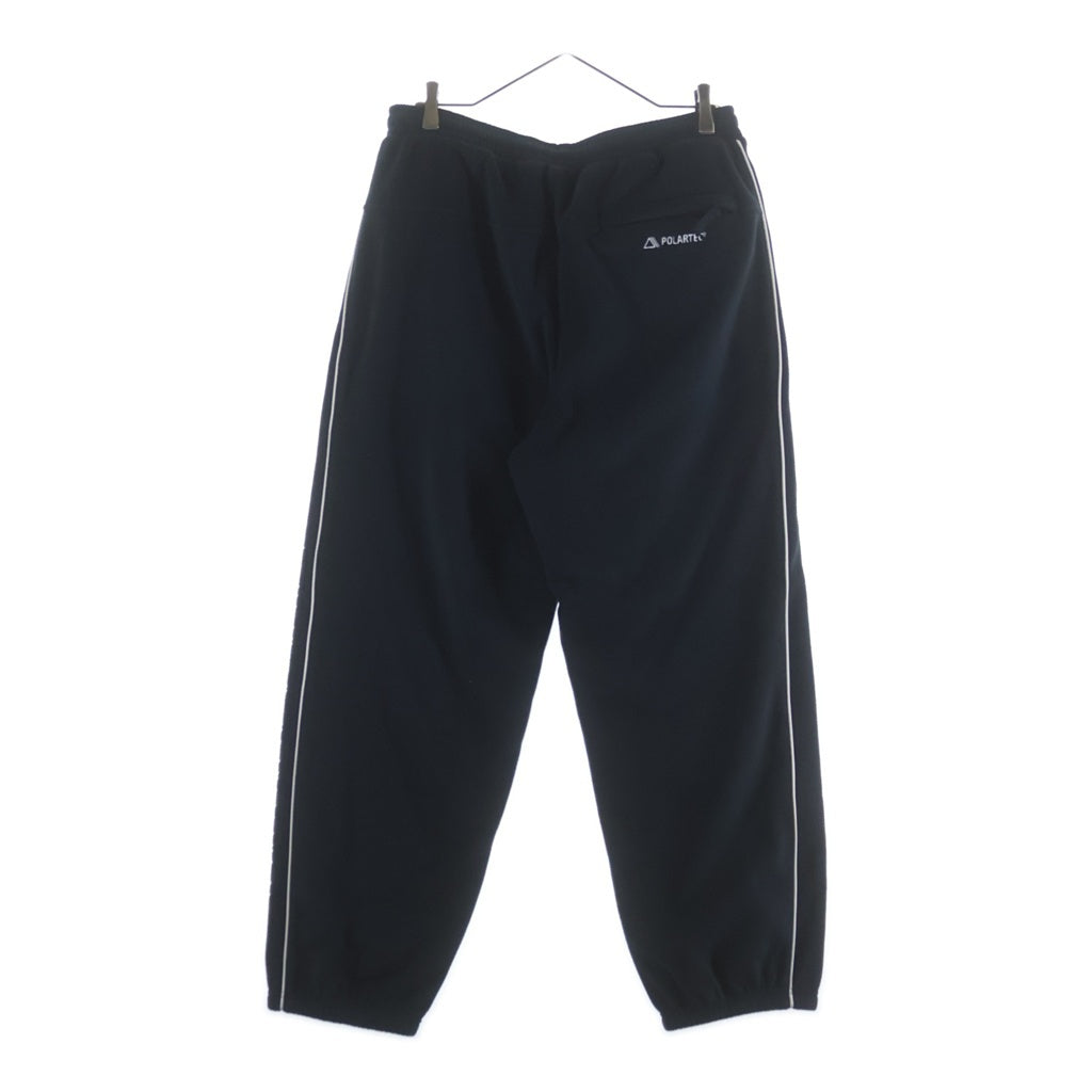 SUPREME(シュプリーム) 25AW polartec reflective piping pant ポーラーテック フリース パンツ ブラック