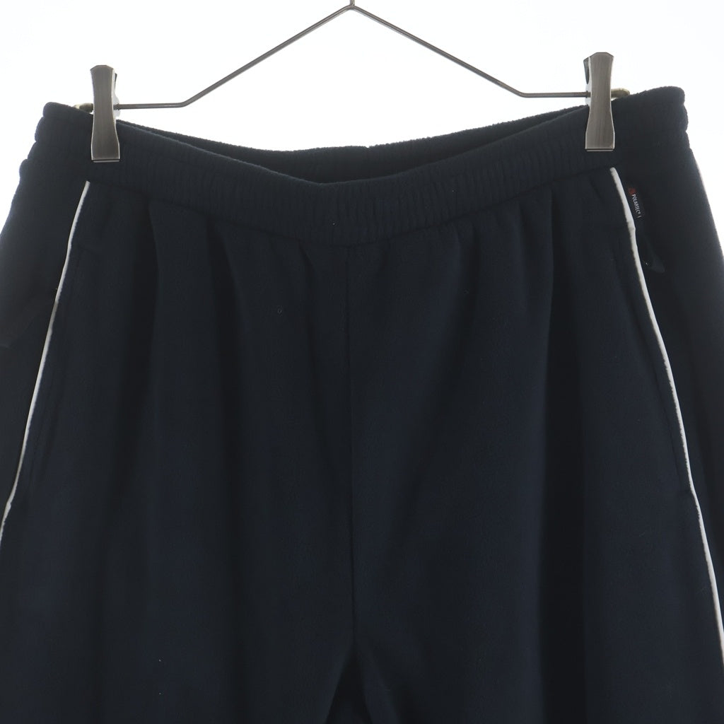SUPREME(シュプリーム) 25AW polartec reflective piping pant ポーラーテック フリース パンツ ブラック