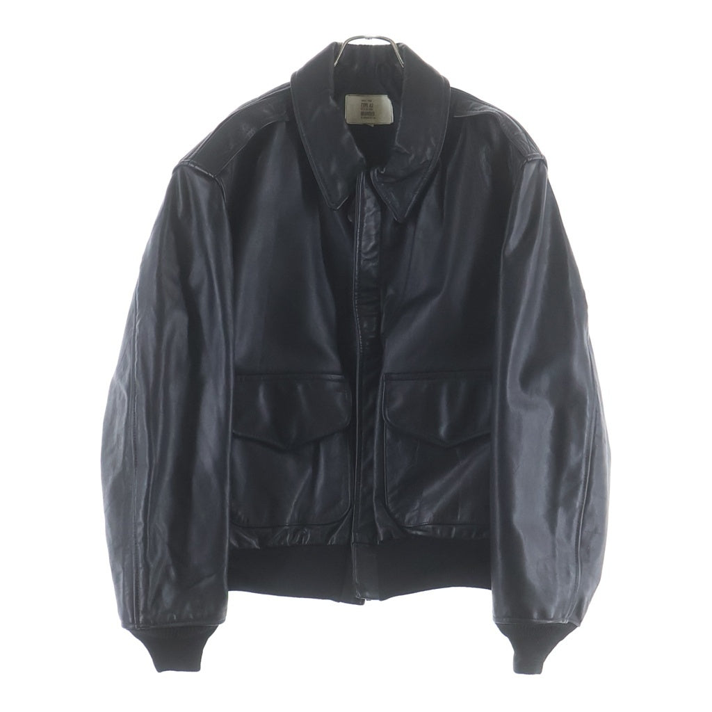 VINTAGE(ヴィンテージ) ORCHARD オーチャード U.S. ARMY AIRFORCE TYPE A2 LEATHER FLIGHT JACKET レザーフライトジャケット ジップアップブルゾン ブラック