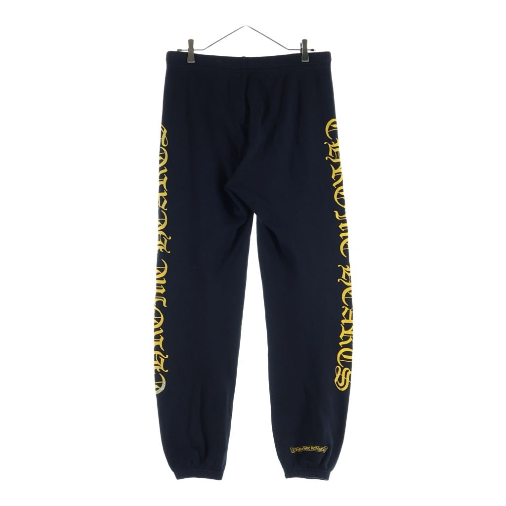 CHROME HEARTS(クロムハーツ) Side Logo Sweat Long Pants サイドロゴプリント スウェットパンツ ブラック/イエロー