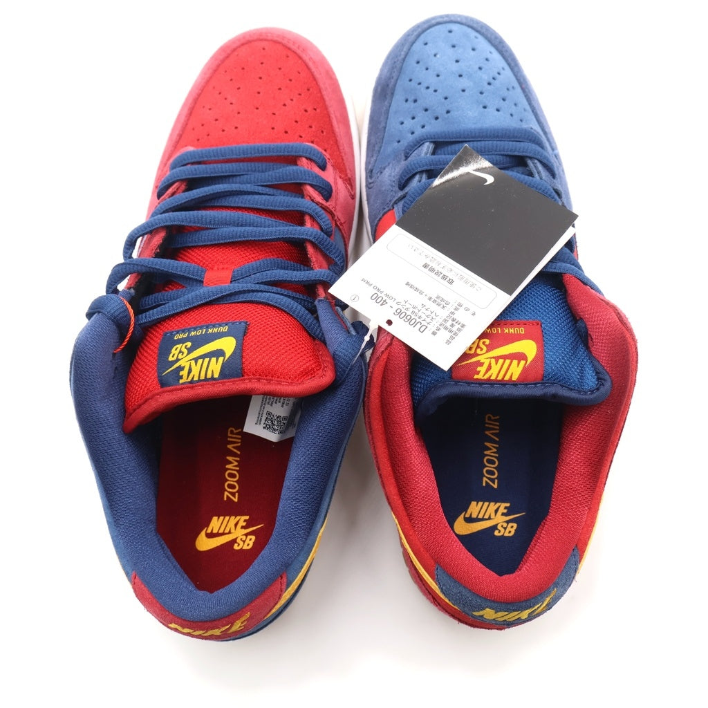 NIKE SB(ナイキエスビー) DUNK LOW BARCELONA DJ0606-400 ダンク バルセロナ ローカットスニーカー ブルー/レッド US9.5/27.5cm