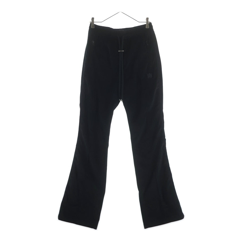 AMIRI アミリ Velvet Flare Track Pant AMロゴ刺繍 ベルベット トラックパンツ ブラック AMPATP1023 AMIRI(アミリ) Velvet Flare Track Pant AMロゴ刺繍 ベルベット