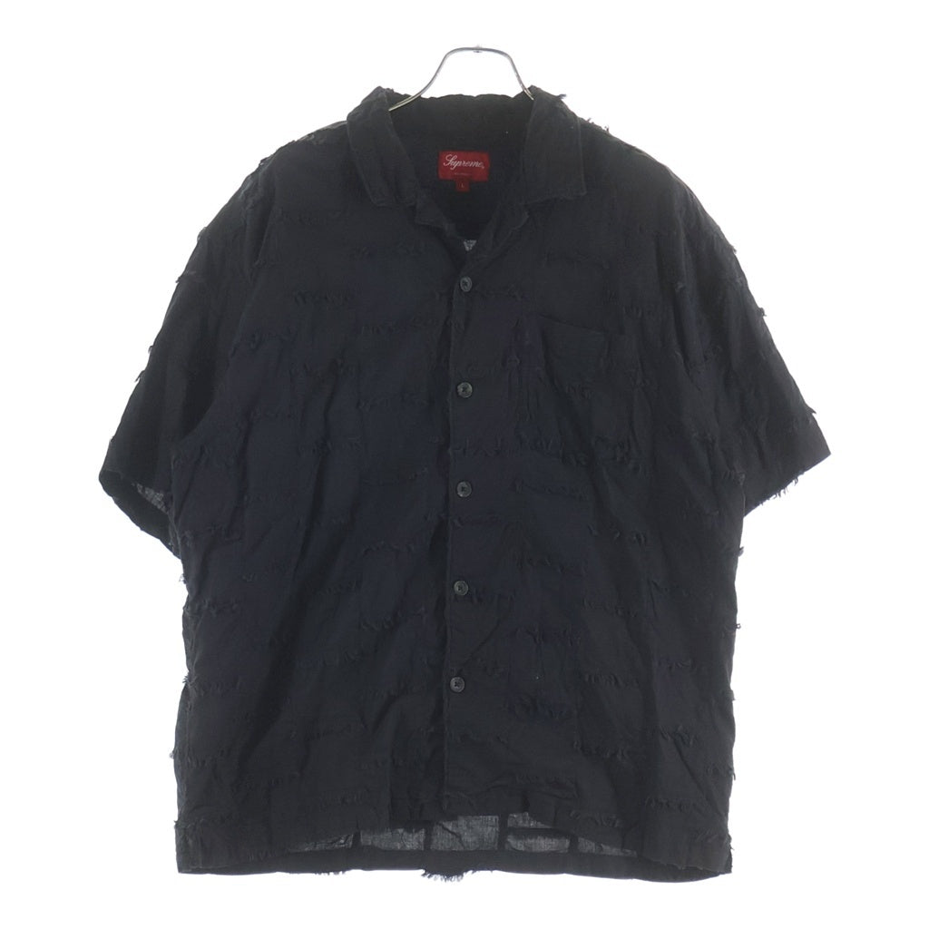SUPREME(シュプリーム) 23SS Patchwork S/S Shirt オープンカラー パッチワーク半袖シャツ ブラック