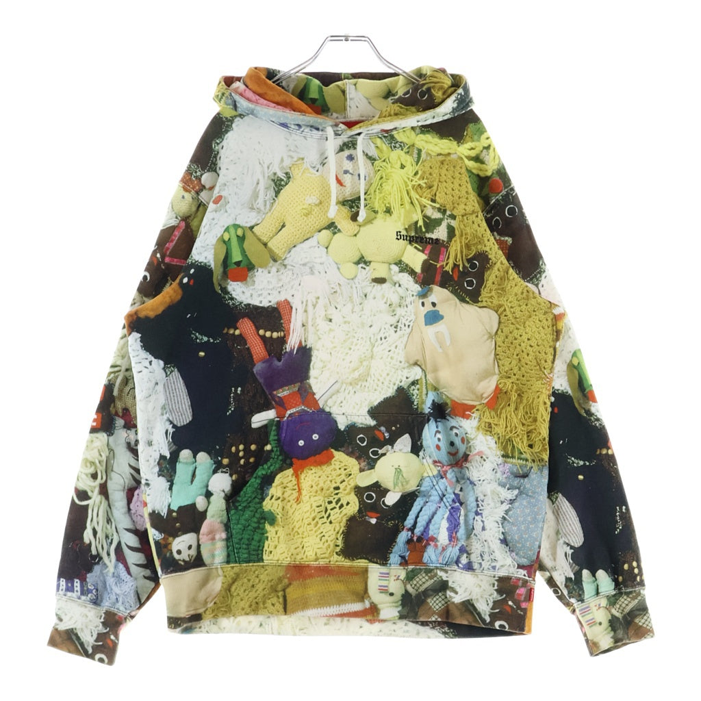 SUPREME(シュプリーム) 18AW xMike Kelley More Love Hours Hoodie マイクケリー モアラブアワーズ 総柄 フーディー プルオーバーパーカー マルチカラー