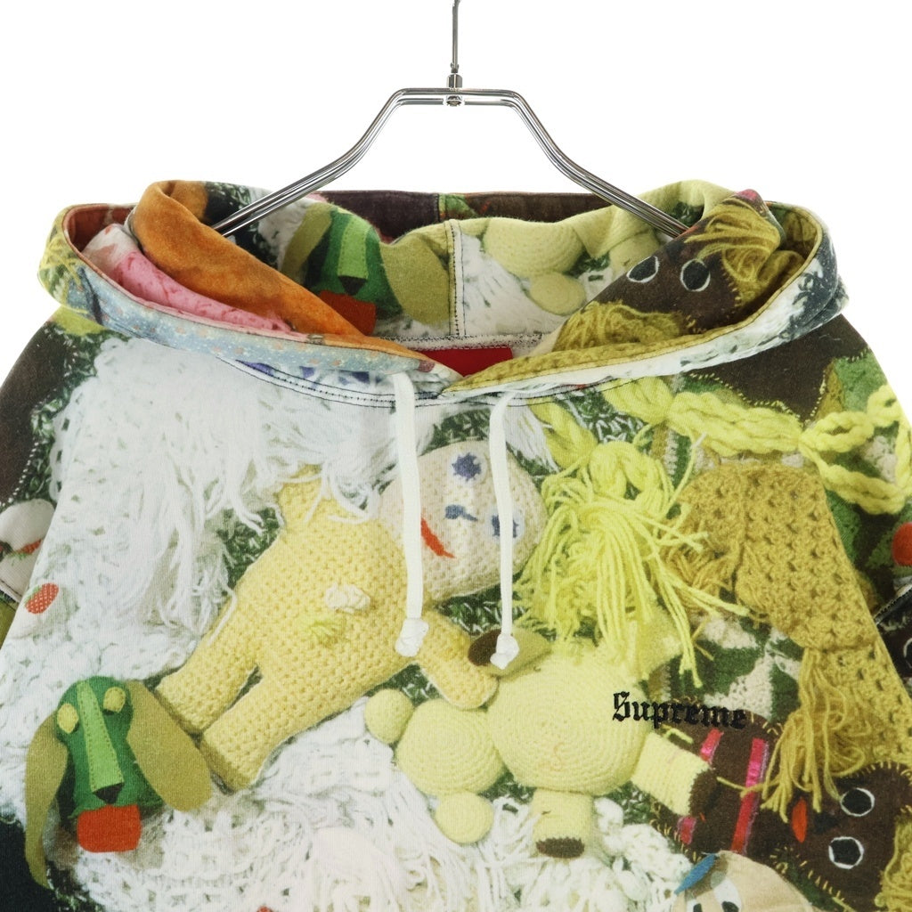 SUPREME(シュプリーム) 18AW xMike Kelley More Love Hours Hoodie マイクケリー モアラブアワーズ 総柄 フーディー プルオーバーパーカー マルチカラー