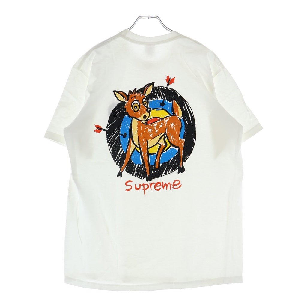 SUPREME(シュプリーム) 22SS Deer Tee ディア シカ プリント クルーネック 半袖Tシャツ ホワイト
