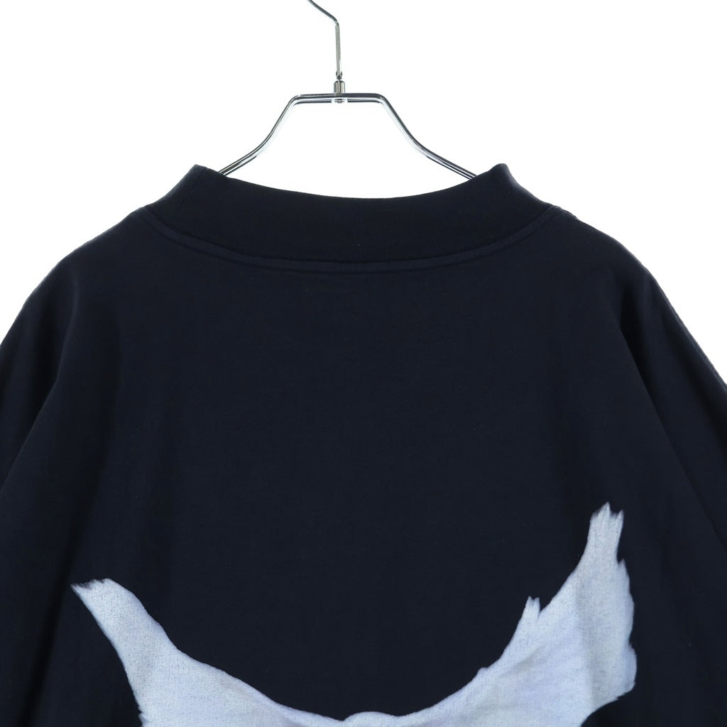 Yeezy Gap Engineered by Balenciaga(イージー ギャップ エンジニアードバイ バレンシアガ) CROP DOVE NO SEAM TEE クルーネック半袖Tシャツカットソー ブラック 719615 TMVQ2