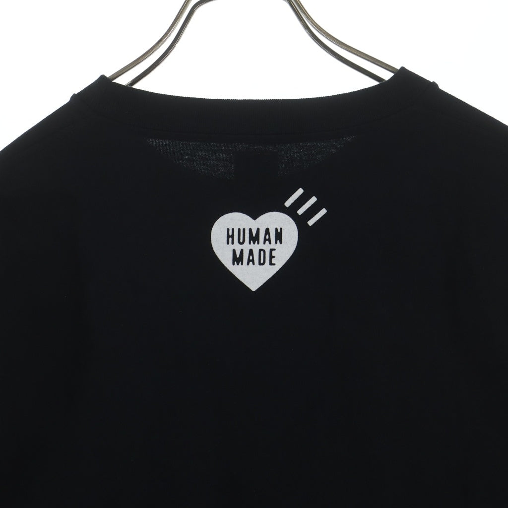 HUMAN MADE(ヒューマンメイド) 24AW GRAPHIC L/S T-SHIRT グラフィック 長袖 クルーネック カットソー ブラック HM28CCS010