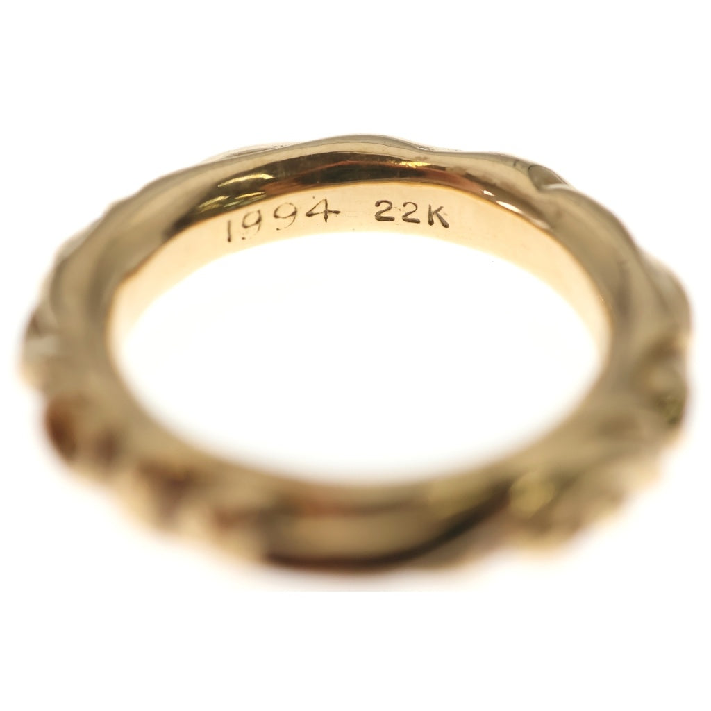 CHROME HEARTS(クロムハーツ) 22K SCRL BAND スクロールバンド リング ゴールド BCA416