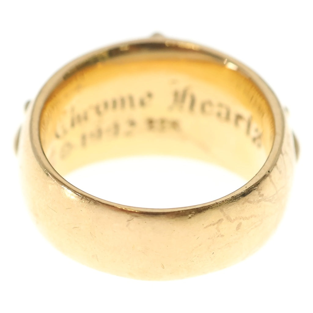 CHROME HEARTS(クロムハーツ) 22K FLRL CRS P D 22Kフローラルクロス PAVEダイヤ ゴールドリング