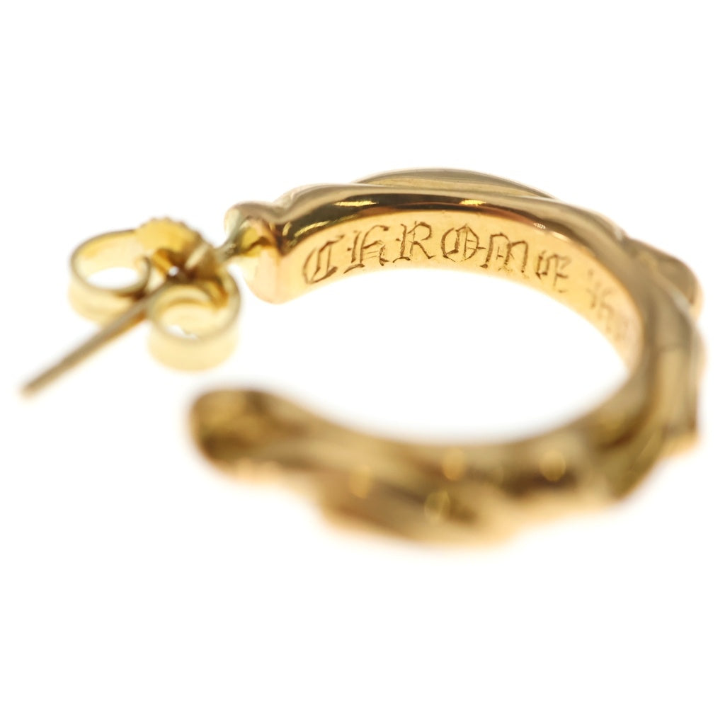 CHROME HEARTS(クロムハーツ) 22K HOOP SCROOL 1 22Kスクロールフープ ゴールドピアス