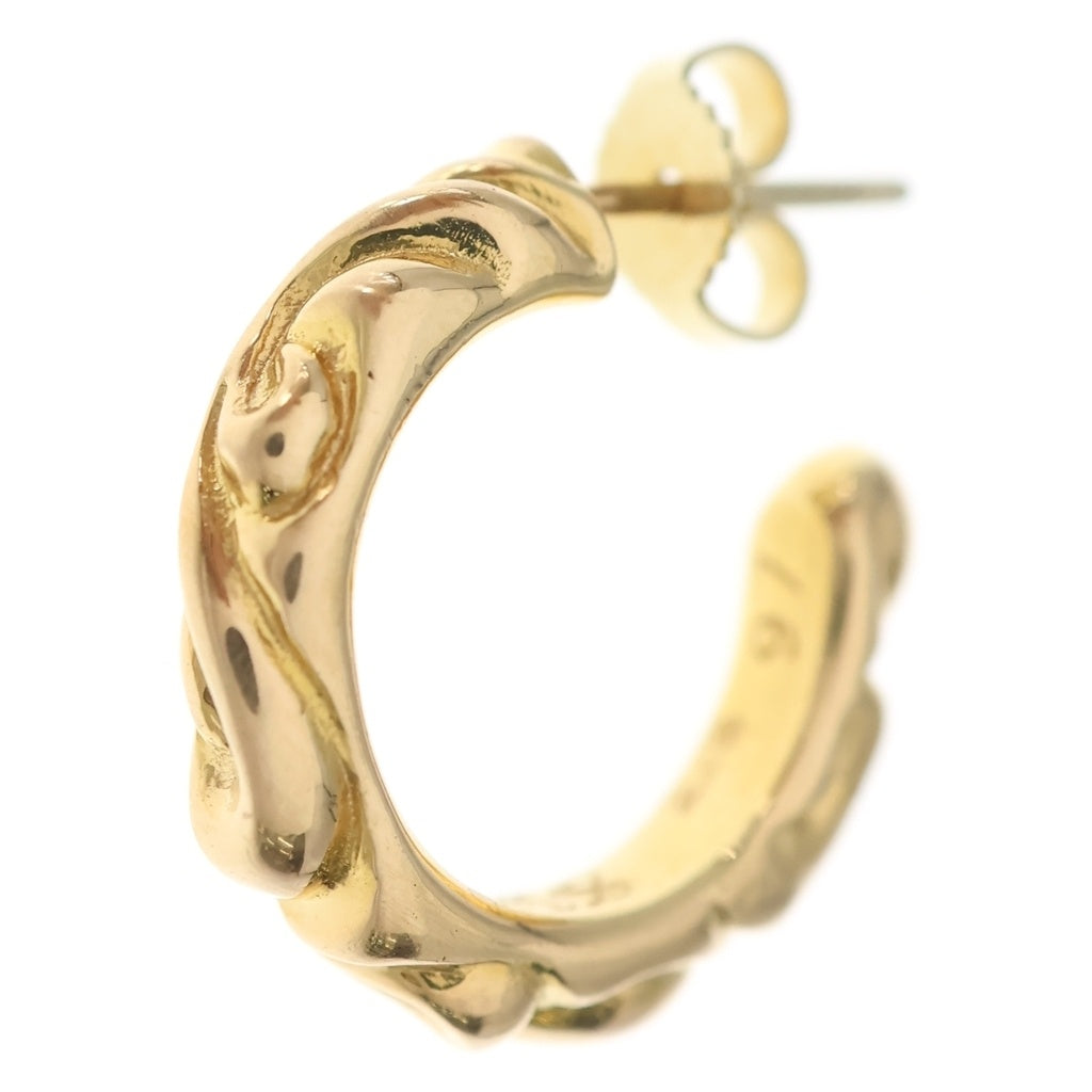 CHROME HEARTS(クロムハーツ) 22K HOOP SCROOL 1 22Kスクロールフープ ゴールドピアス