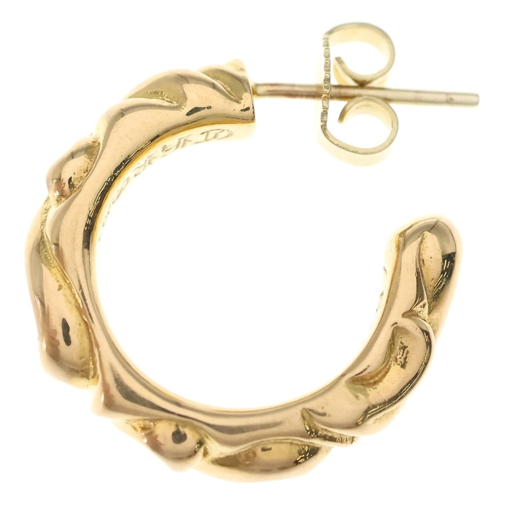 CHROME HEARTS(クロムハーツ) 22K HOOP SCROOL 1 22Kスクロールフープ ゴールドピアス