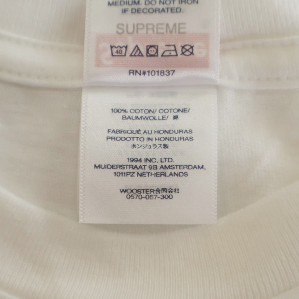 SUPREME(シュプリーム) 25SS Piss Tee Mark Gonzales マークゴンザレス デザイン ピス クルーネック 半袖Tシャツ ホワイト