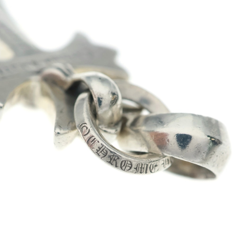 CHROME HEARTS(クロムハーツ) CH CRS SML W/BALE Wベイル スモールCHクロス ペンダントトップ シルバー BCA218