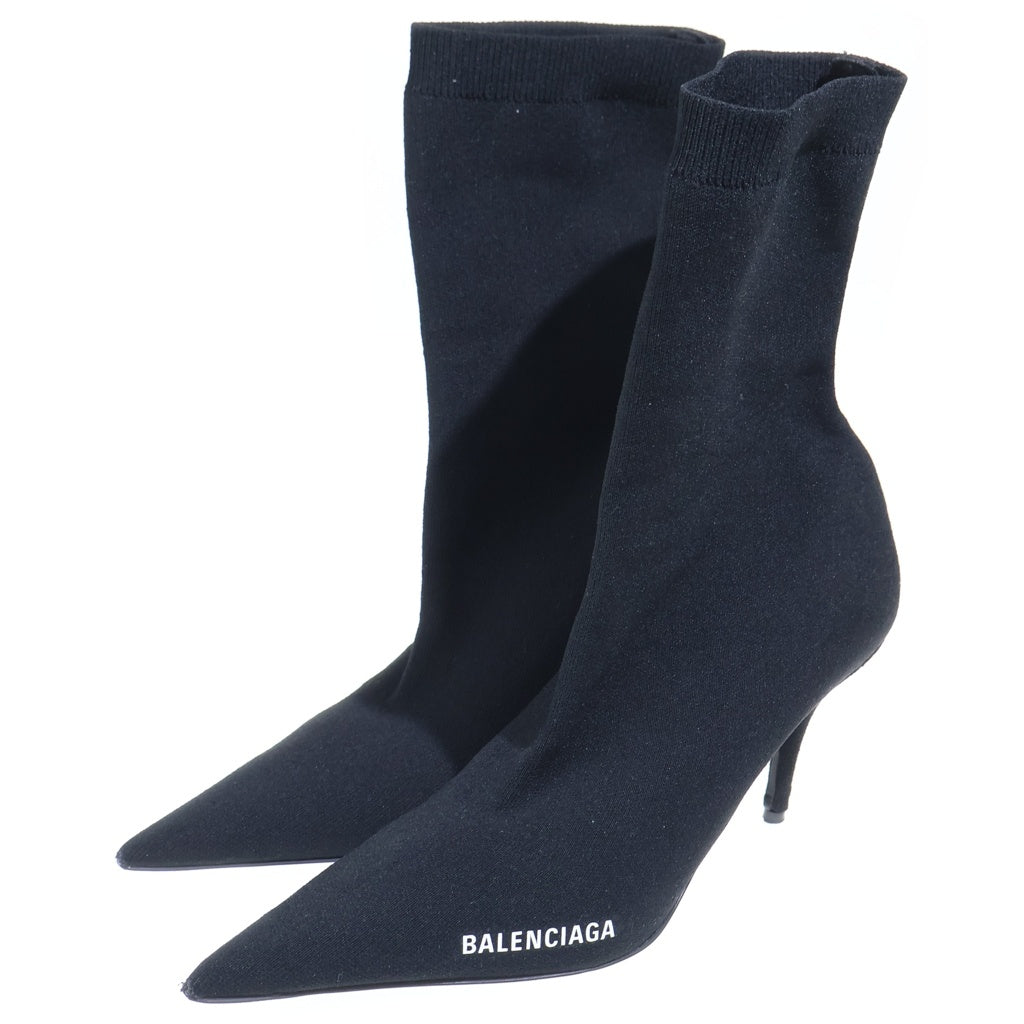 BALENCIAGA(バレンシアガ) KNIFE 2.0 80MM ソックス ヒールパンプス レディース ブラック