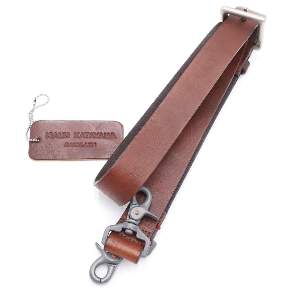 ISAMU KATAYAMA BACKLASH(イサムカタヤマバックラッシュ) ペイズリー レザー 2WAY トートバッグ ショルダーバッグ ブラウン