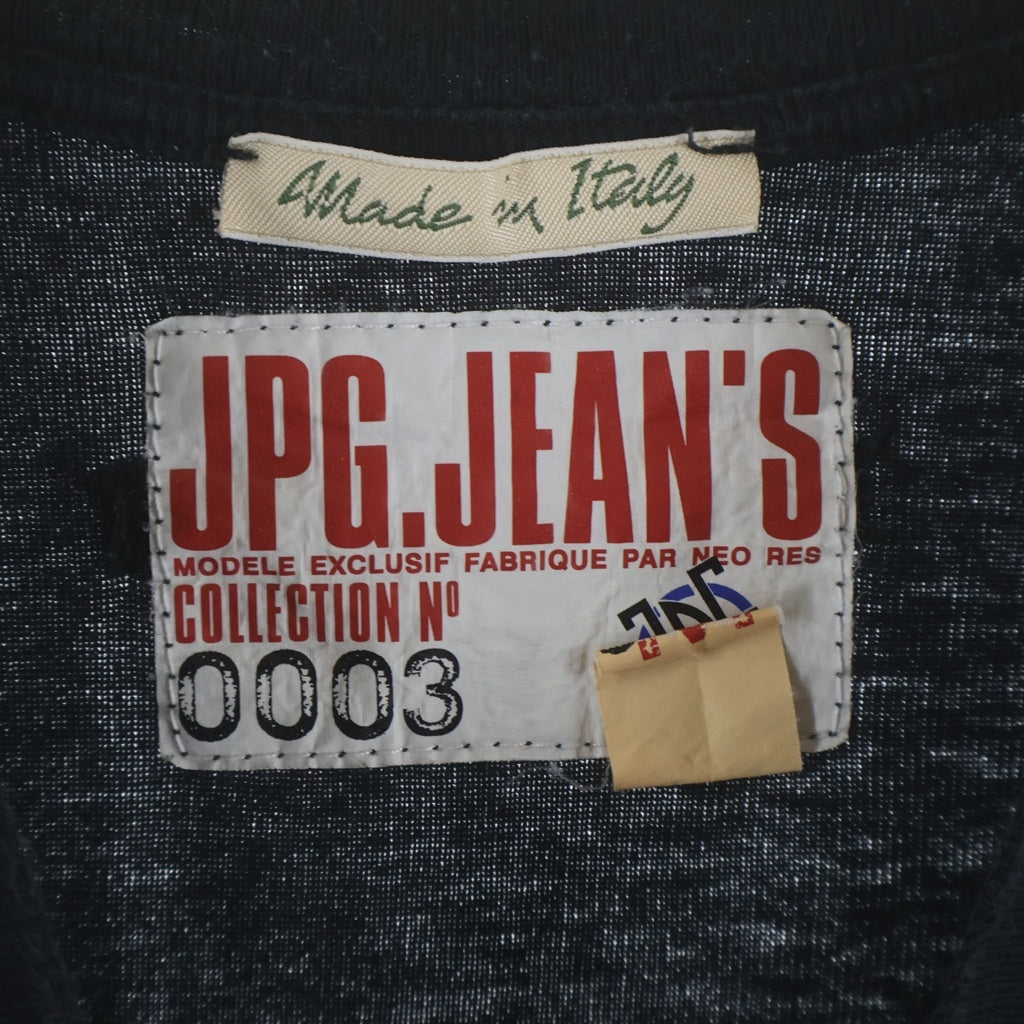 Jean Paul GAULTIER(ジャンポールゴルチエ) 00s フロントプリント クルーネック半袖Tシャツ ショートスリーブカットソー ブラック レディース G700200