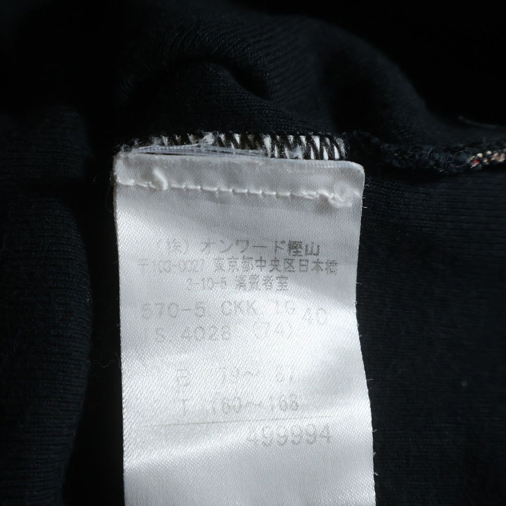 Jean Paul GAULTIER(ジャンポールゴルチエ) 00s フロントプリント クルーネック半袖Tシャツ ショートスリーブカットソー ブラック レディース G700200