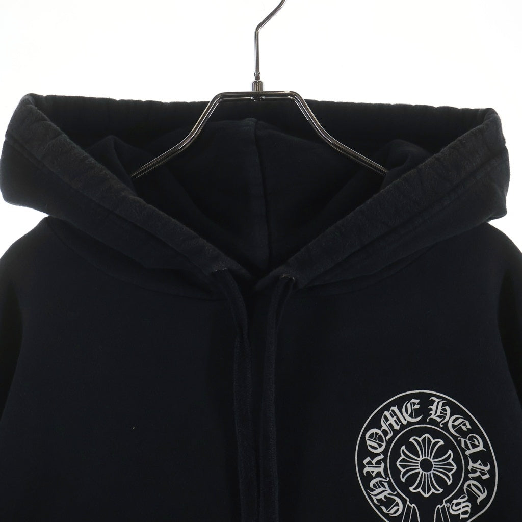 CHROME HEARTS(クロムハーツ) SWTSHRT HD Los Angeles LTD ロサンゼルス限定 バックホースシュープリント プルオーバーパーカー フーディー ブラック