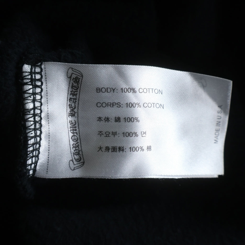 CHROME HEARTS(クロムハーツ) SWTSHRT HD Los Angeles LTD ロサンゼルス限定 バックホースシュープリント プルオーバーパーカー フーディー ブラック