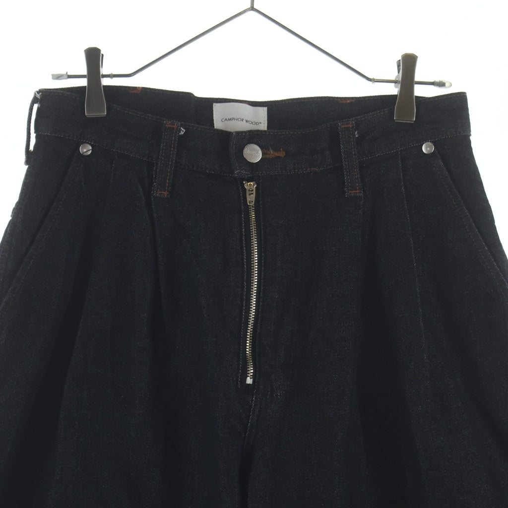 Wrangler(ラングラー) ×CAMPHOR WOOD カンファーウッド ジッパーフライ 2タックワイドデニムパンツ インディゴ WS0230