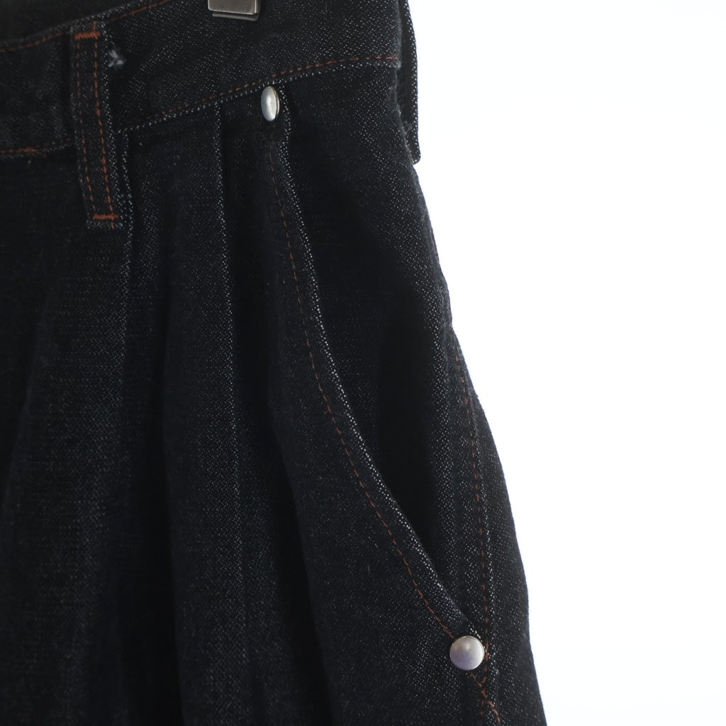 Wrangler(ラングラー) ×CAMPHOR WOOD カンファーウッド ジッパーフライ 2タックワイドデニムパンツ インディゴ WS0230