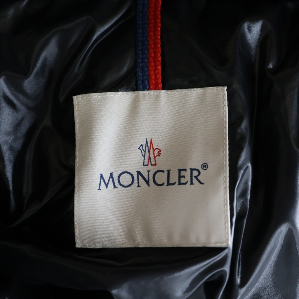 MONCLER(モンクレール) 23AW MOKA モカ フーデッド ジップアップ ダウン ロング ジャケット コート ブラック I29541C50110 68950 レディース