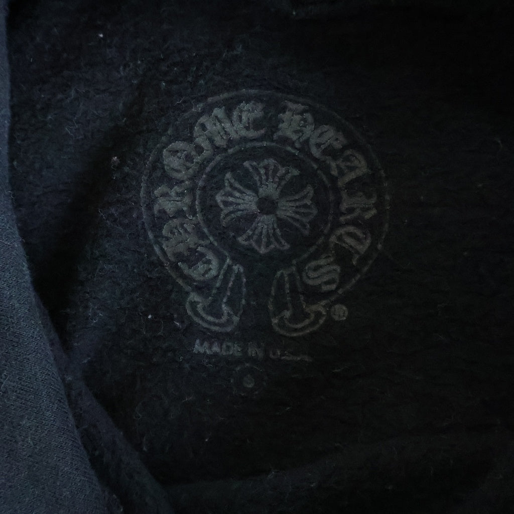 CHROME HEARTS(クロムハーツ) OSAKA Horseshoe Hoodie 大阪限定 ホースシューフーディ 袖プリント プルオーバー パーカー ブラック