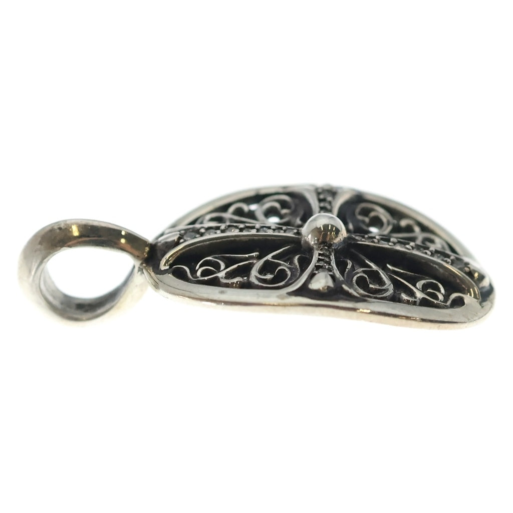 CHROME HEARTS(クロムハーツ) CLSC OVAL P/D クラシックオーバル ペンダントトップ ゴールドパヴェダイヤ シルバー