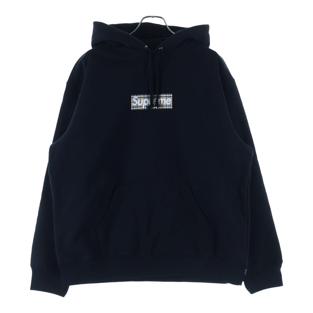 Supreme Burberry Box Logo パーカー バーバリー 黒 SUPREME(シュプリーム) 22SS×BURBERRY Box Logo Hooded Sweatshirt