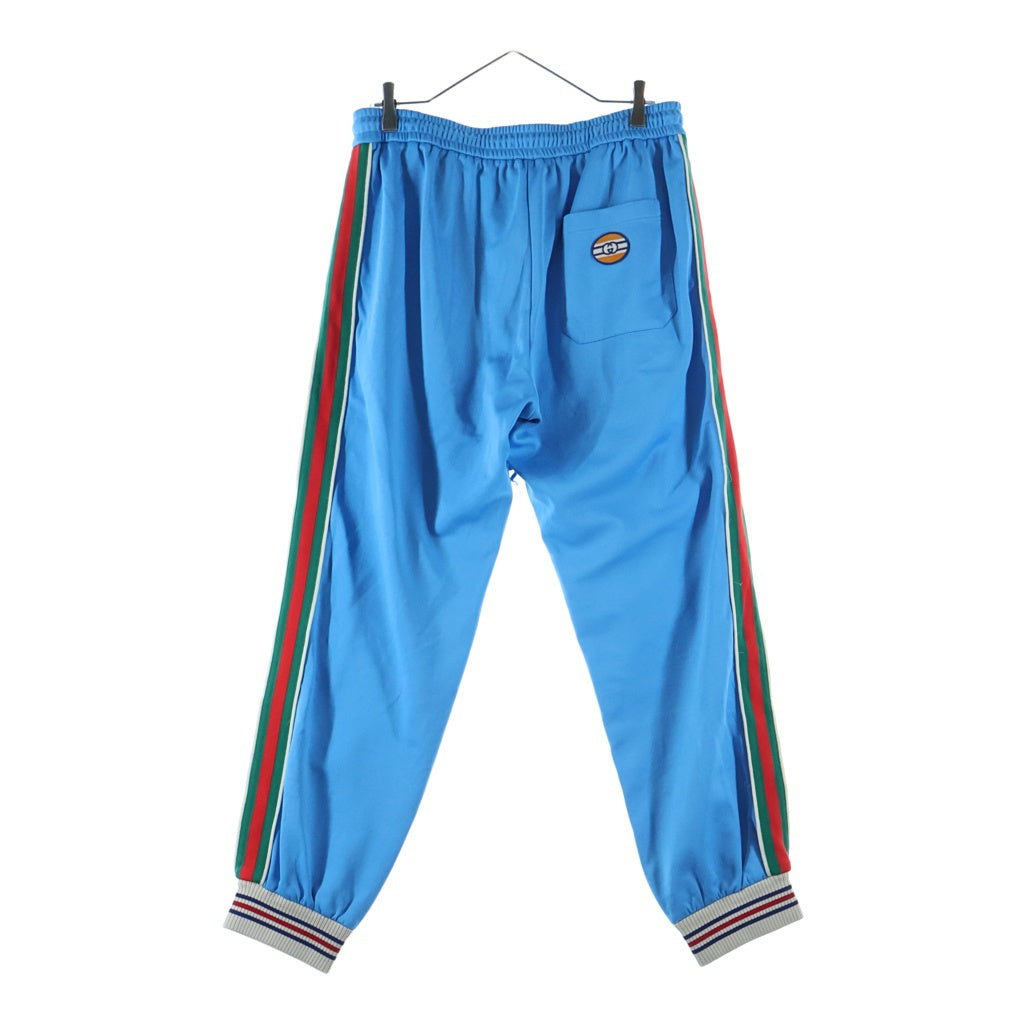 GUCCI(グッチ) 21SS Web Line Technical Jersey Pant ウェブラインテクニカルジャージパンツ スウェットジョガーパンツ ブルー 650038 X1C5N