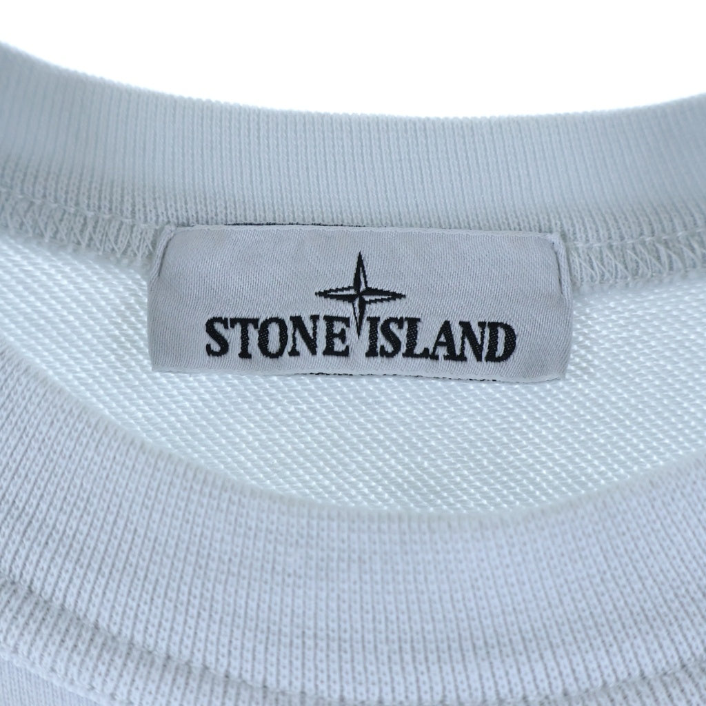 STONE ISLAND(ストーンアイランド) 袖ロゴワッペン クルーネックスウェットトレーナー ホワイト L1S156100019S0410