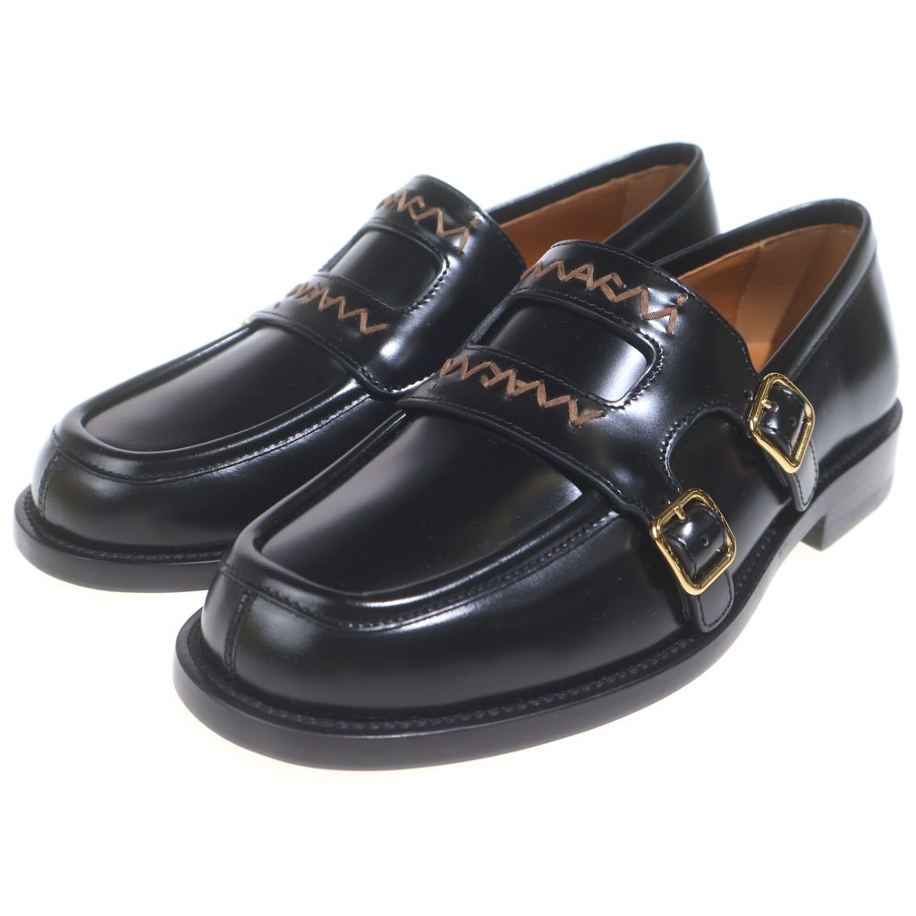 MARNI(マルニ) 25AW Bambi 3.0 ダブルモンク レザー ローファー ブラック MOMS006002