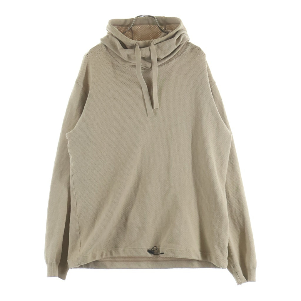 jun hashimoto(ジュンハシモト) 21SS MESH KNIT PARKA メッシュ ニット プルオーバーパーカー ベージュ 1092110001