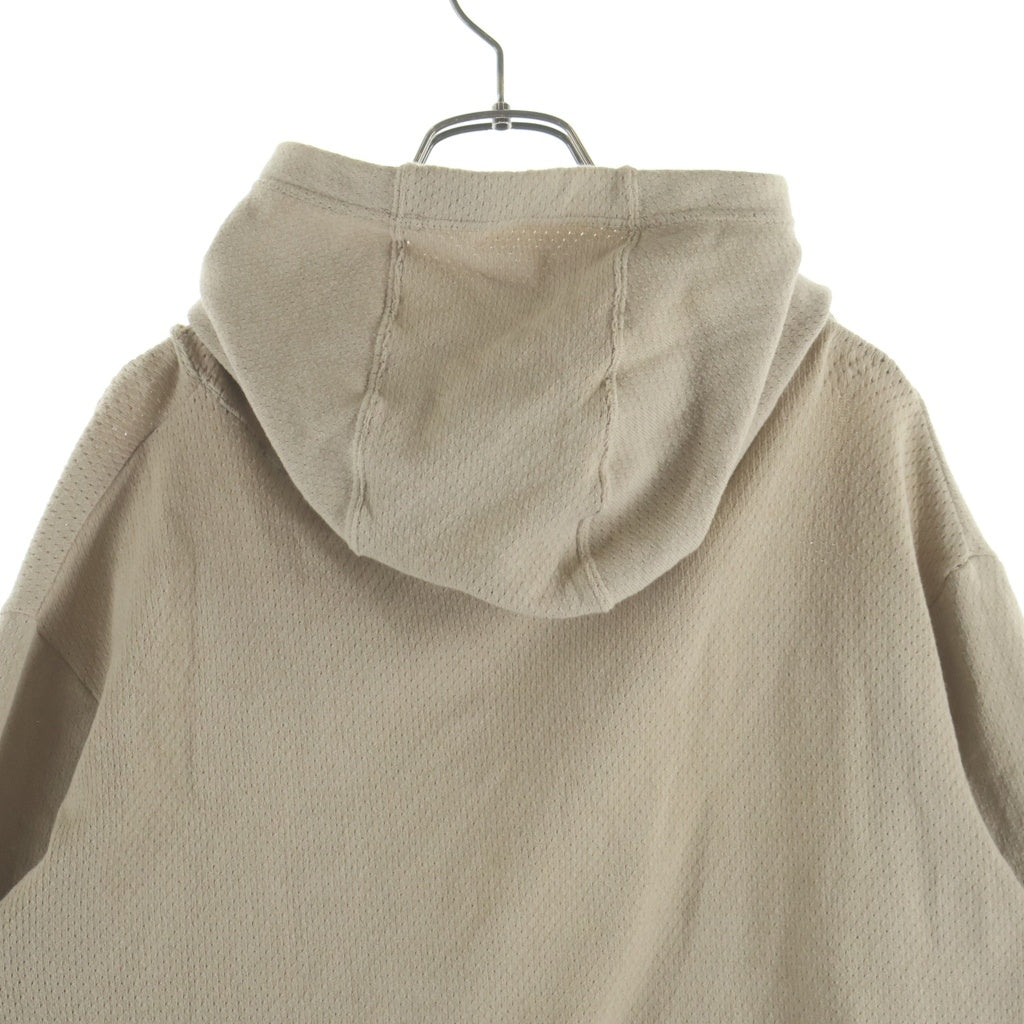 jun hashimoto(ジュンハシモト) 21SS MESH KNIT PARKA メッシュ ニット プルオーバーパーカー ベージュ 1092110001