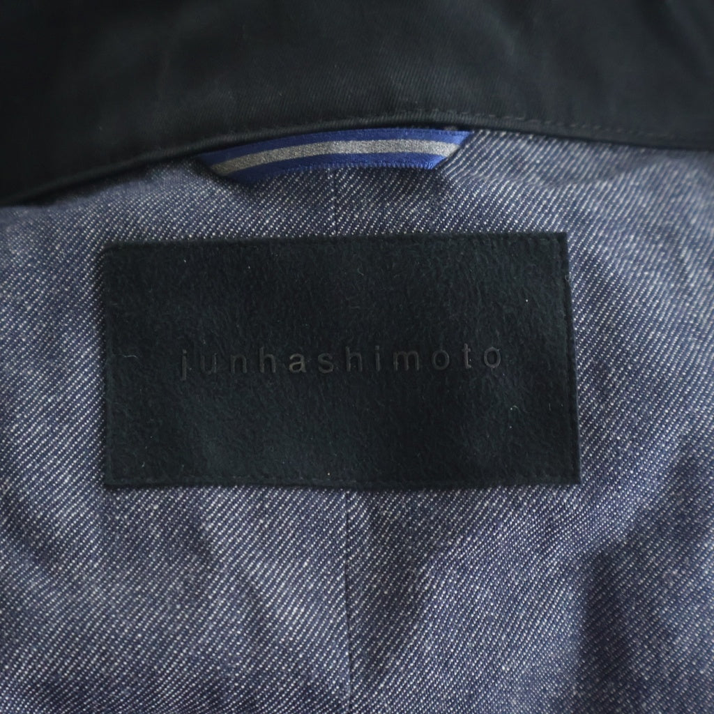 jun hashimoto(ジュンハシモト) 20AW MAG BUTTON TIELOKEN マグネットボタン タイロッケンコート ブラック 1012020001