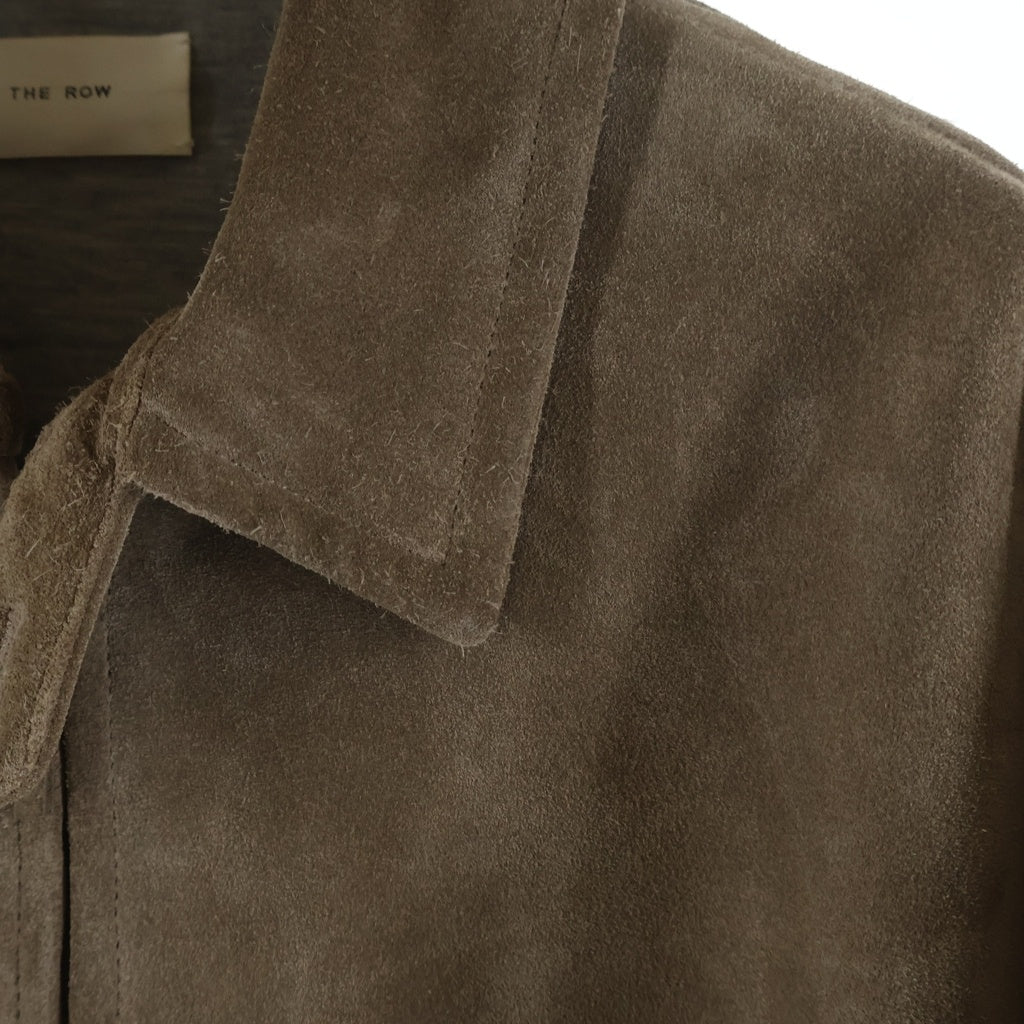 THE ROW(ザロウ) Ronan Suede Jacket ロナン スエードジャケット ジップアップブルゾン ブラウン 561 L237