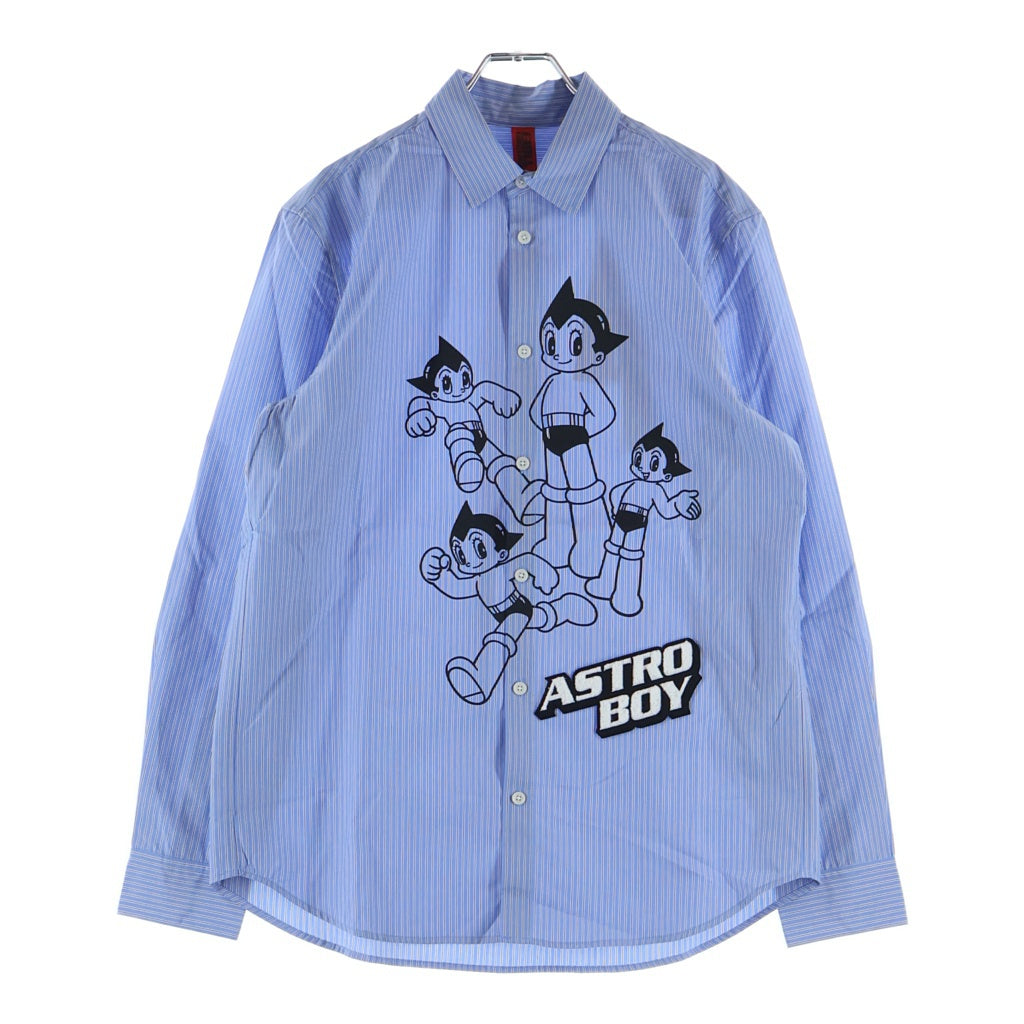Onitsuka Tiger(オニツカタイガー) ×鉄腕アトム 75th Shirts 75周年記念 長袖シャツ ホワイト/ブルー 2183B320