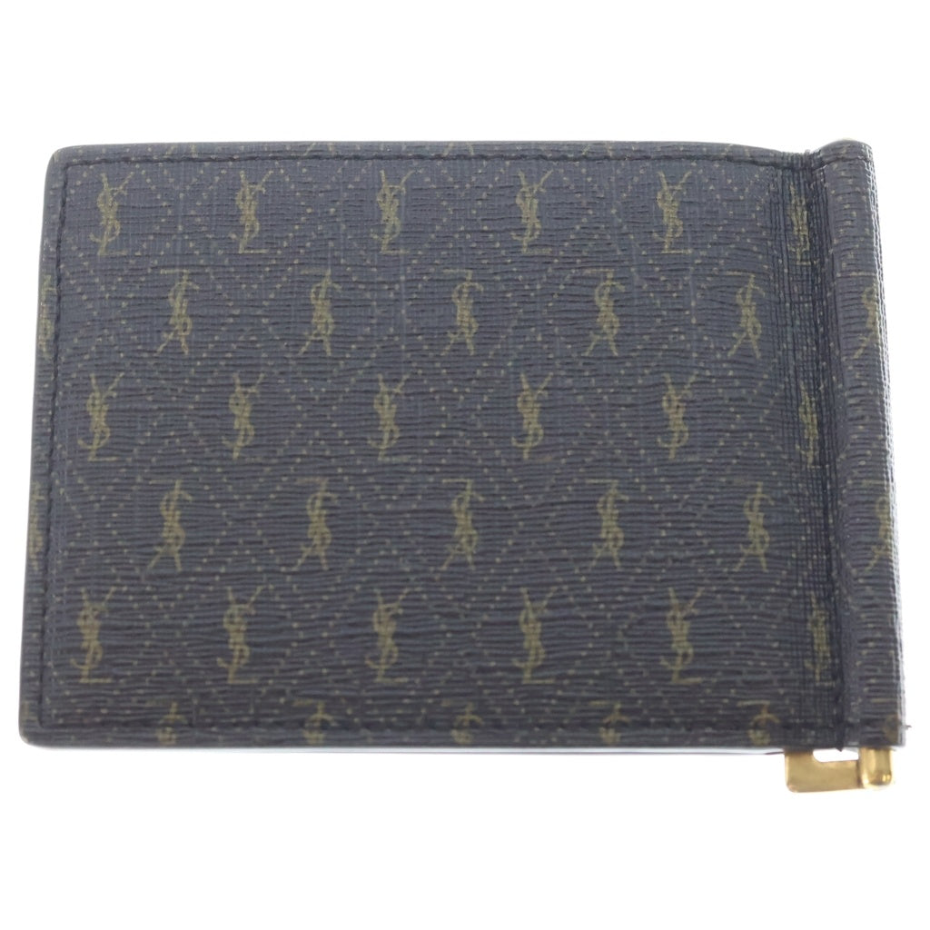 SAINT LAURENT PARIS(サンローランパリ) マネークリップ カードホルダー ル・モノグラム ブラウン 647153