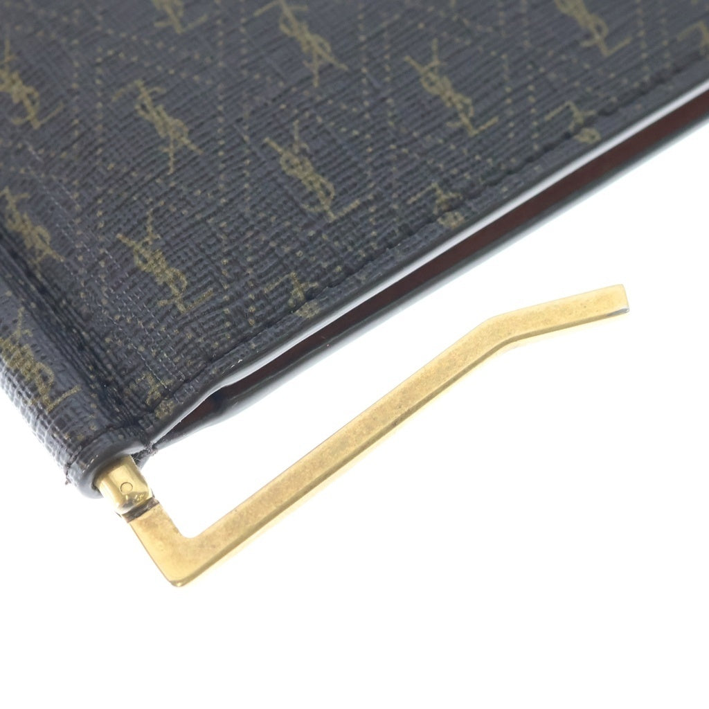 SAINT LAURENT PARIS(サンローランパリ) マネークリップ カードホルダー ル・モノグラム ブラウン 647153