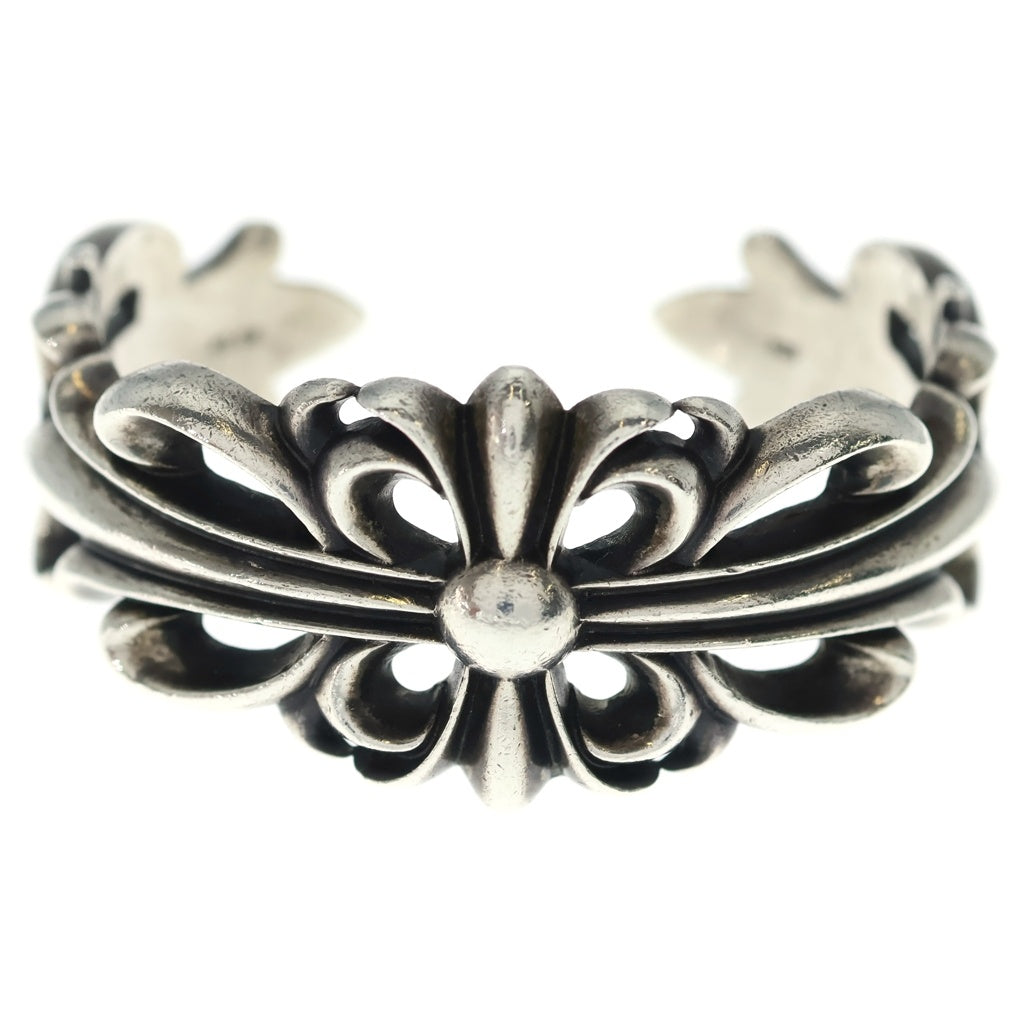 CHROME HEARTS(クロムハーツ) ダブルフローラルクロス カフ バングル ブレスレット